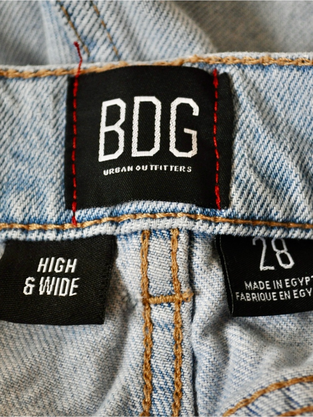 Urban Outfitters BDG Light Blue High & Wide Jeans - Picture 1 of 7